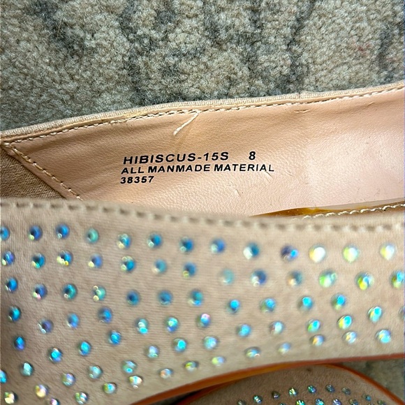 Anne Michelle Pink Rhinestone Stilettos - Picture 8 of 11